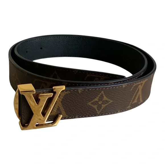 Authentic Louis Vuitton Initialed 30 MM. Reversible Belt. Size 85 - Picture 3 of 9